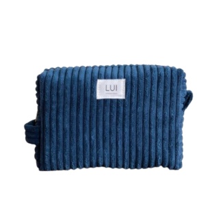 Kosmetyczka sztruksowa navy blue