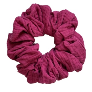scrunchie malinowe bordo