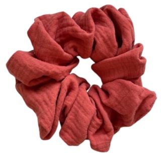 scrunchie w kolorze cegły