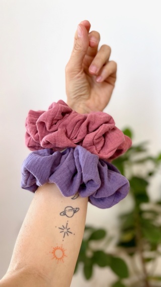 scrunchie róż masala