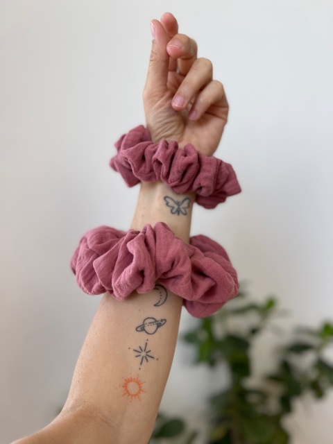 scrunchie róż masala s i m scrunchie róż masala s i m