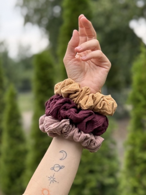 scrunchie kolory jesieni zestaw scrunchie kolory jesieni zestaw