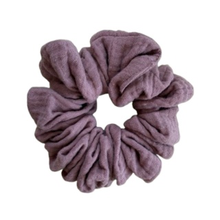 scrunchie jasny brąz